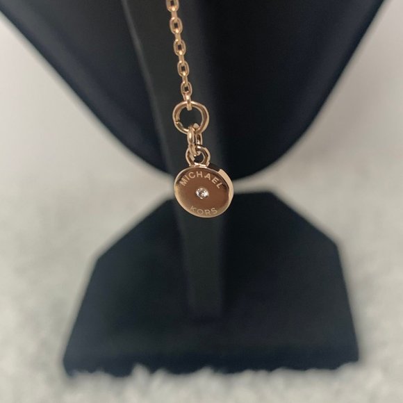 NWT - Michael Kors Rose Gold  Pendant Necklace - Picture 5 of 6